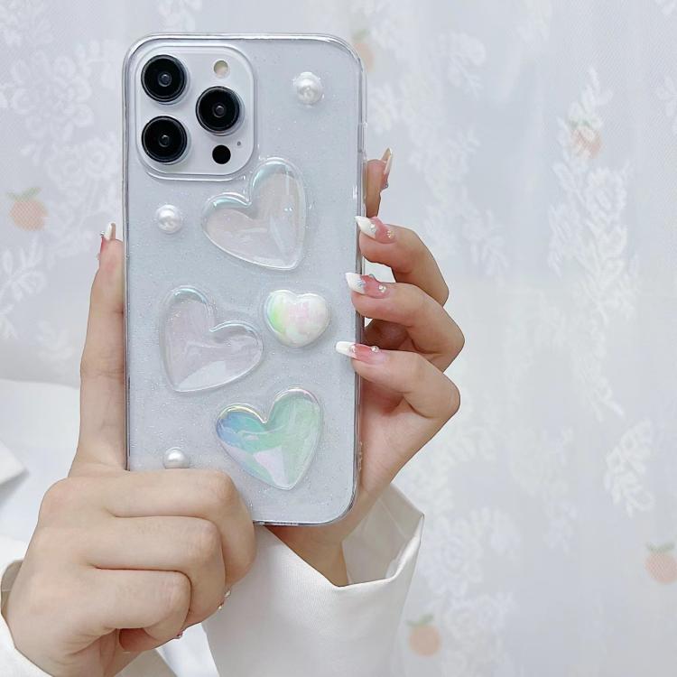 For iPhone 17e / 16e Love Epoxy TPU Phone Case