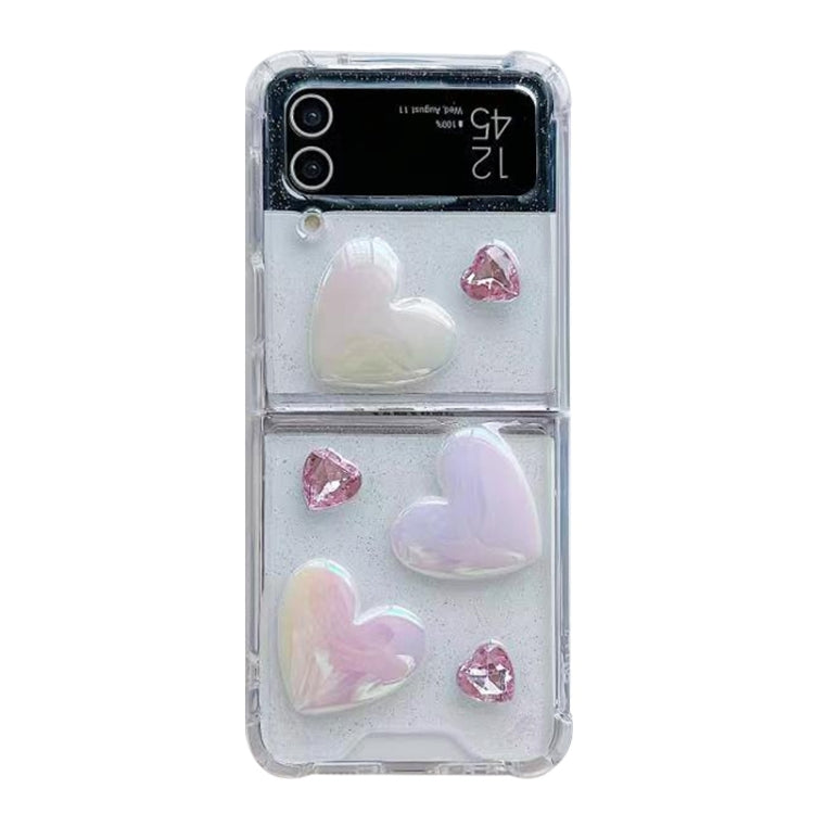 For Samsung Galaxy Z Flip3 Love Epoxy TPU Phone Case