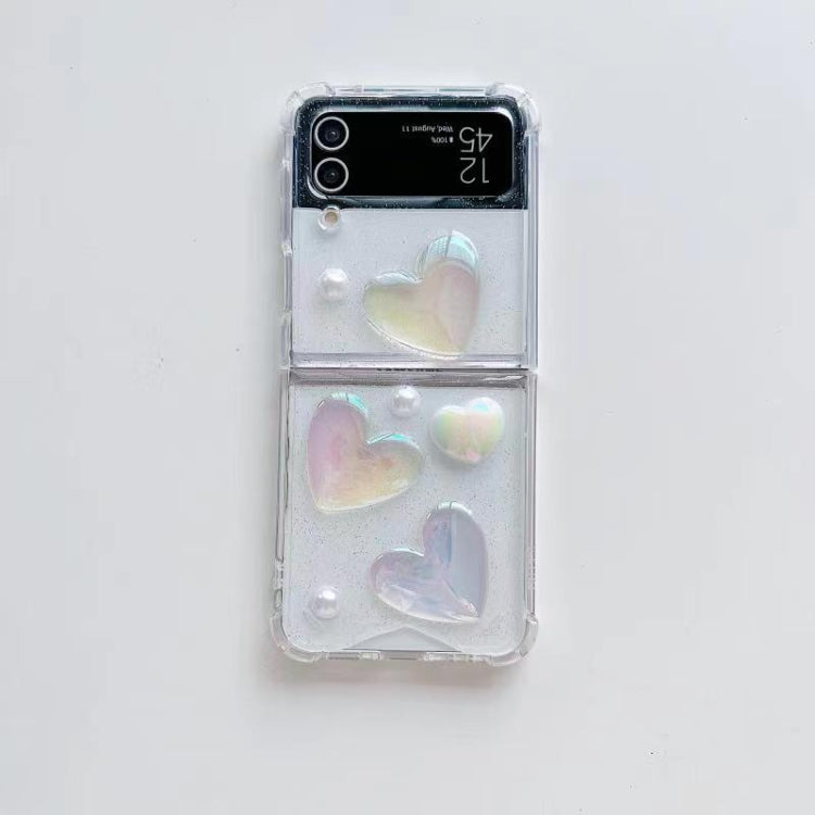 For Samsung Galaxy Z Flip3 Love Epoxy TPU Phone Case