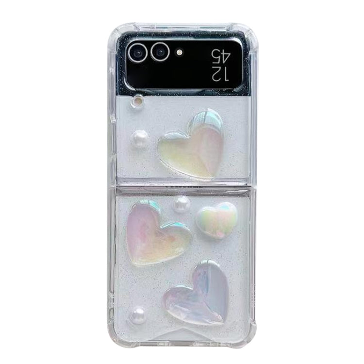 For Samsung Galaxy Z Flip5 Love Epoxy TPU Phone Case