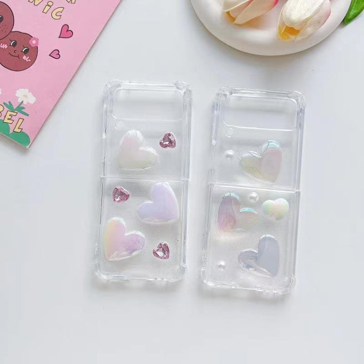 For Samsung Galaxy Z Flip7 FE / Flip6 Love Epoxy TPU Phone Case