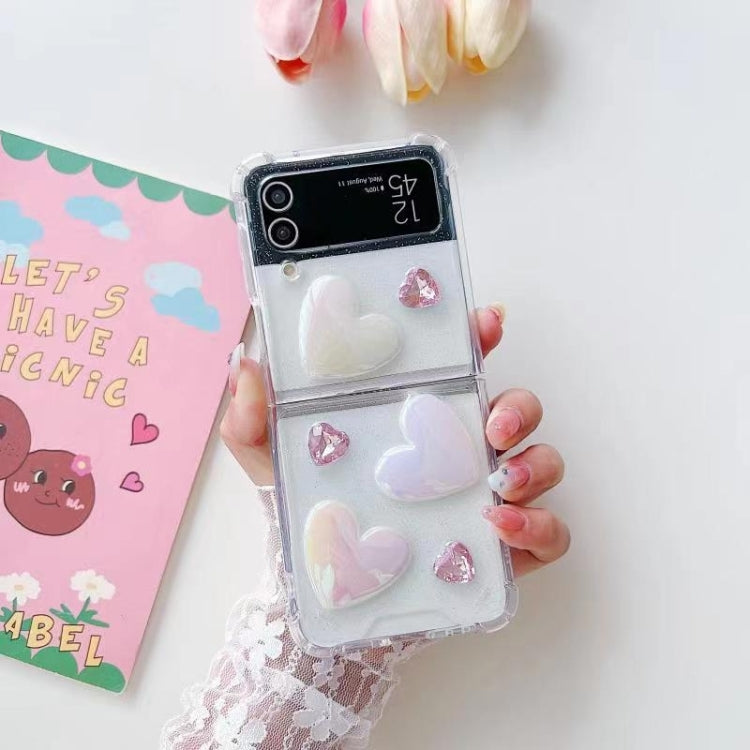 For Samsung Galaxy Z Flip7 FE / Flip6 Love Epoxy TPU Phone Case