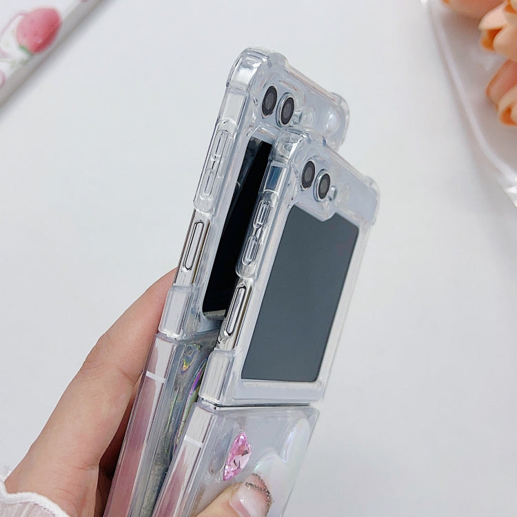 For Samsung Galaxy Z Flip7 FE / Flip6 Love Epoxy TPU Phone Case