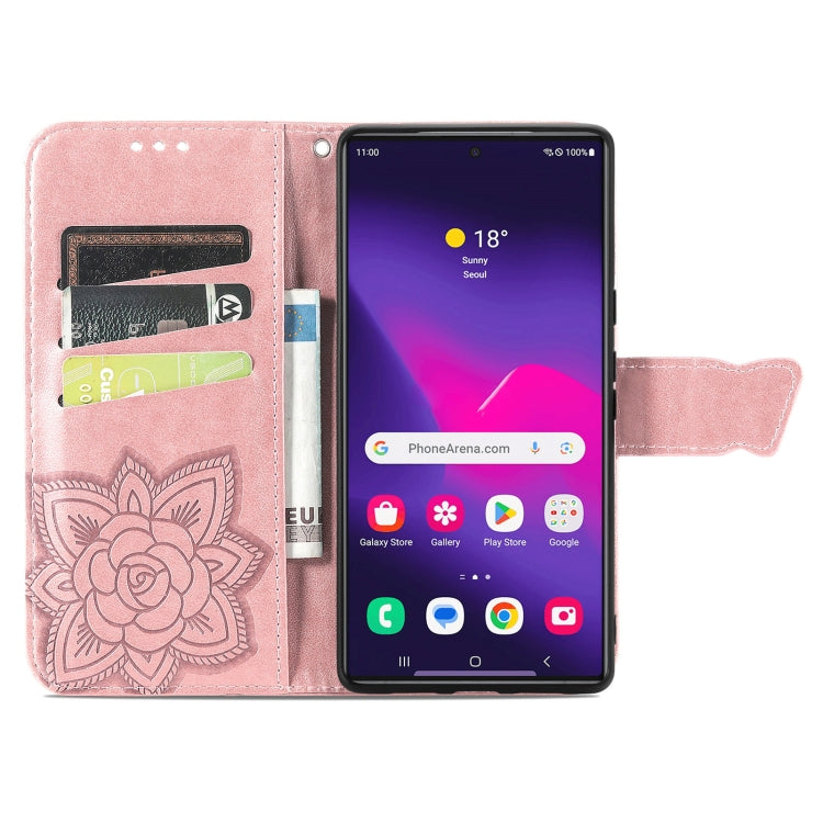 For Samsung Galaxy S25 Ultra 5G Butterfly Love Flower Embossed Leather Phone Case