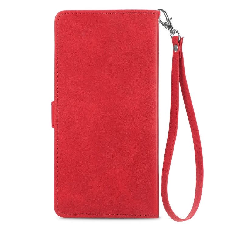 For Samsung Galaxy XCover 5 Embossed Flower Zipper Leather Phone Case