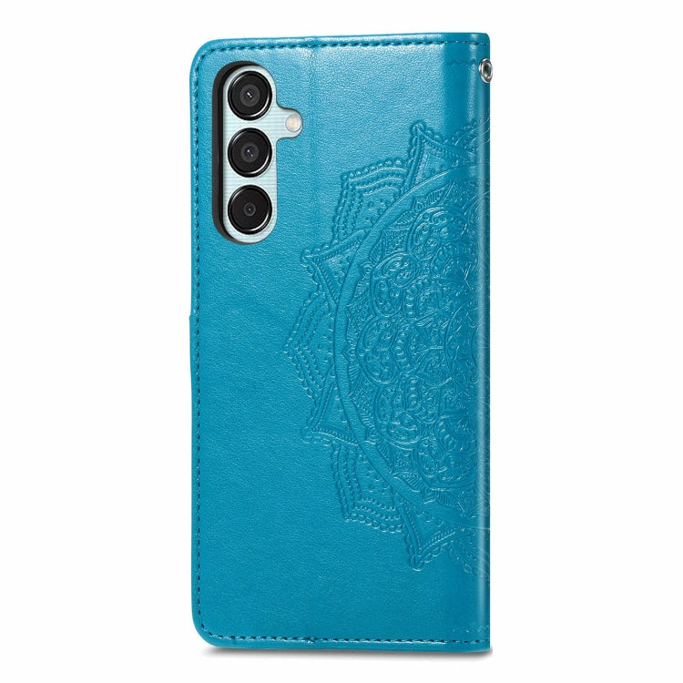 For Samsung Galaxy M15 Mandala Flower Embossed Leather Phone Case
