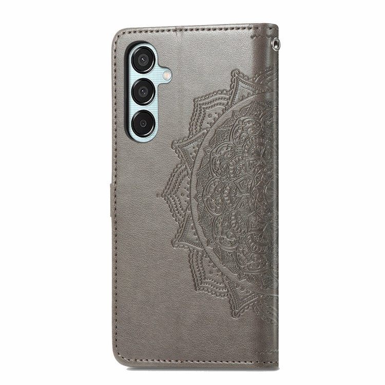 For Samsung Galaxy M15 Mandala Flower Embossed Leather Phone Case
