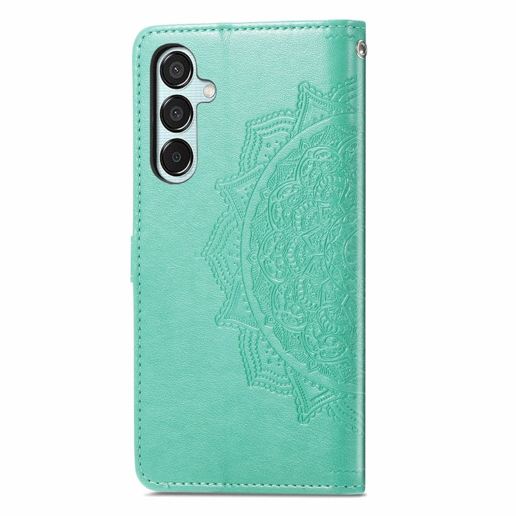 For Samsung Galaxy M15 Mandala Flower Embossed Leather Phone Case
