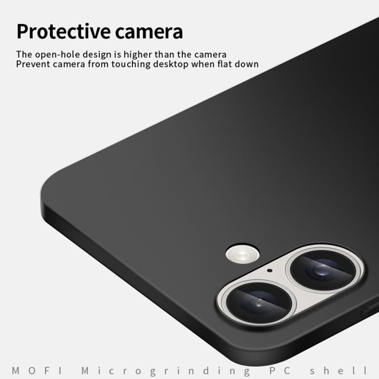 For iPhone 16 MOFI Frosted PC Ultra-thin Hard Phone Case