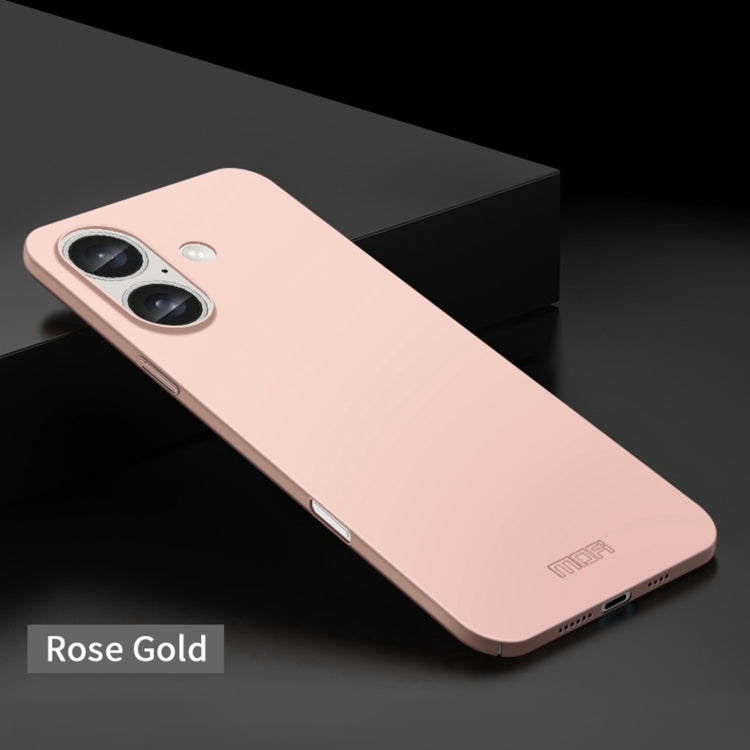 For iPhone 16 Plus MOFI Frosted PC Ultra-thin Hard Phone Case