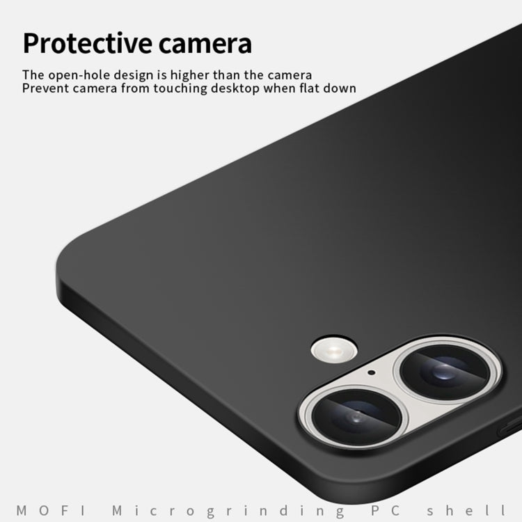 For iPhone 16 Plus MOFI Frosted PC Ultra-thin Hard Phone Case