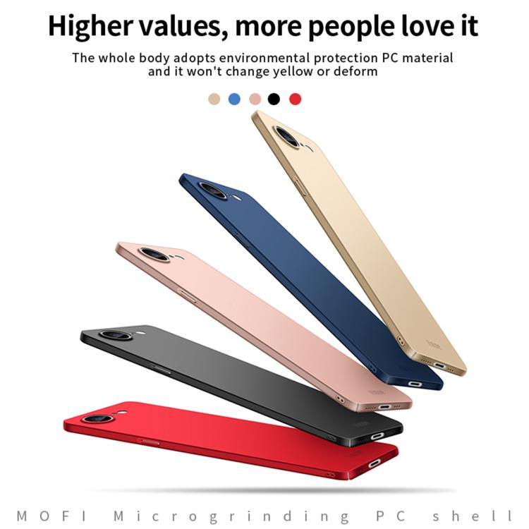 For iPhone 17e / 16e MOFI Frosted PC Ultra-thin Hard Phone Case