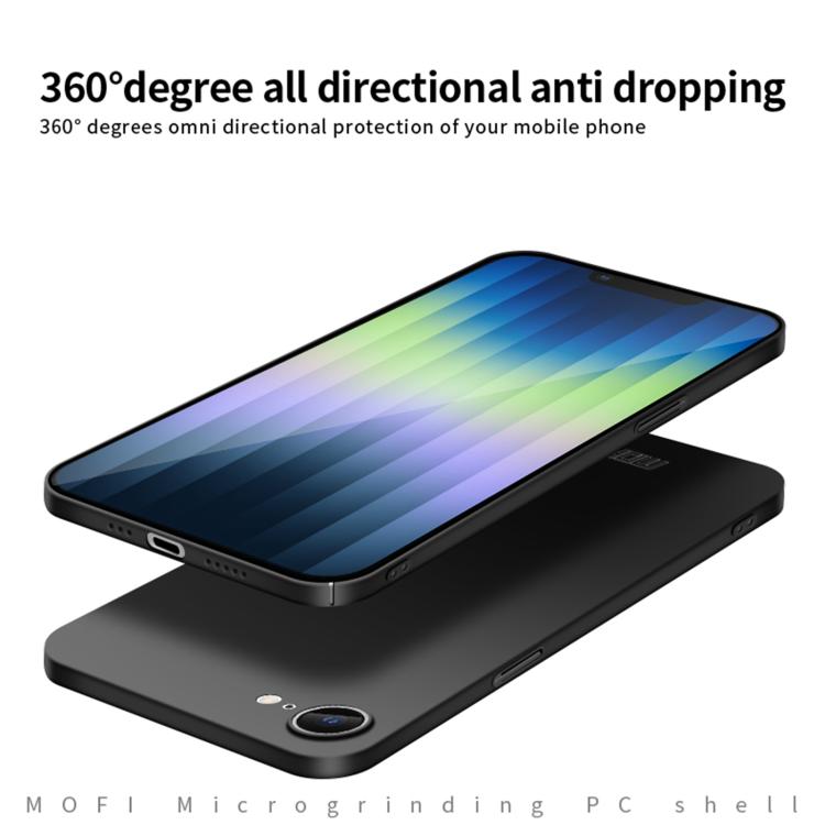 For iPhone 17e / 16e MOFI Frosted PC Ultra-thin Hard Phone Case