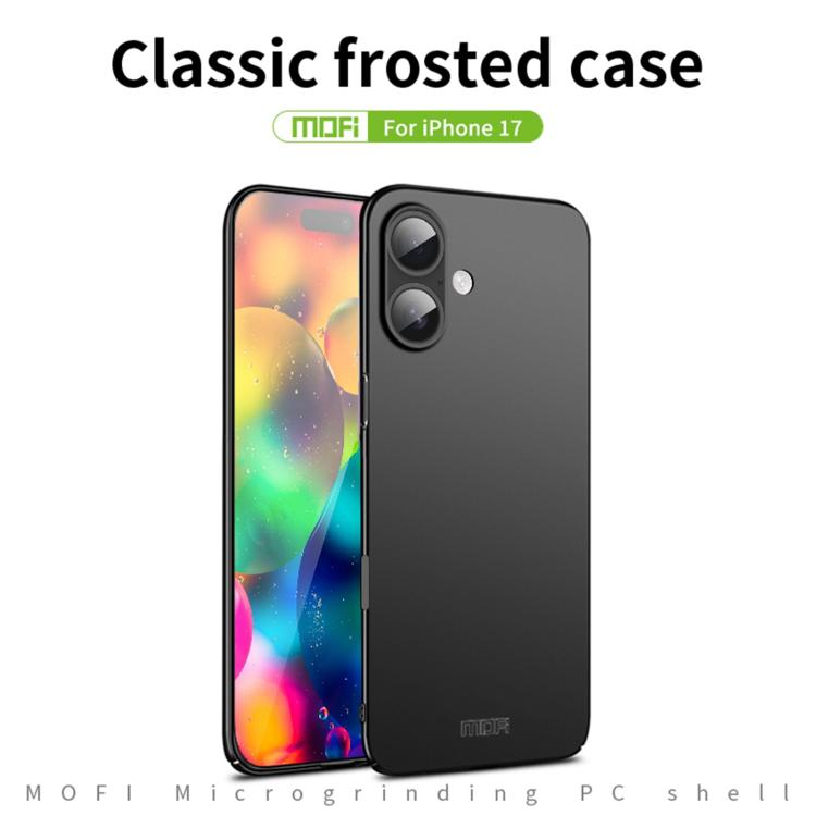 For iPhone 17 MOFI Frosted PC Ultra-thin Hard Phone Case