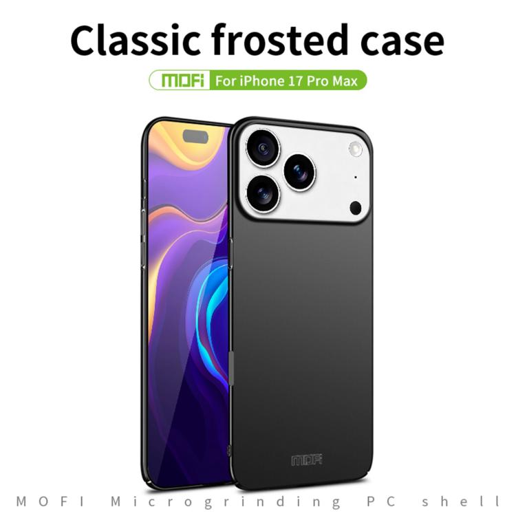 For iPhone 17 Pro Max MOFI Frosted PC Ultra-thin Hard Phone Case