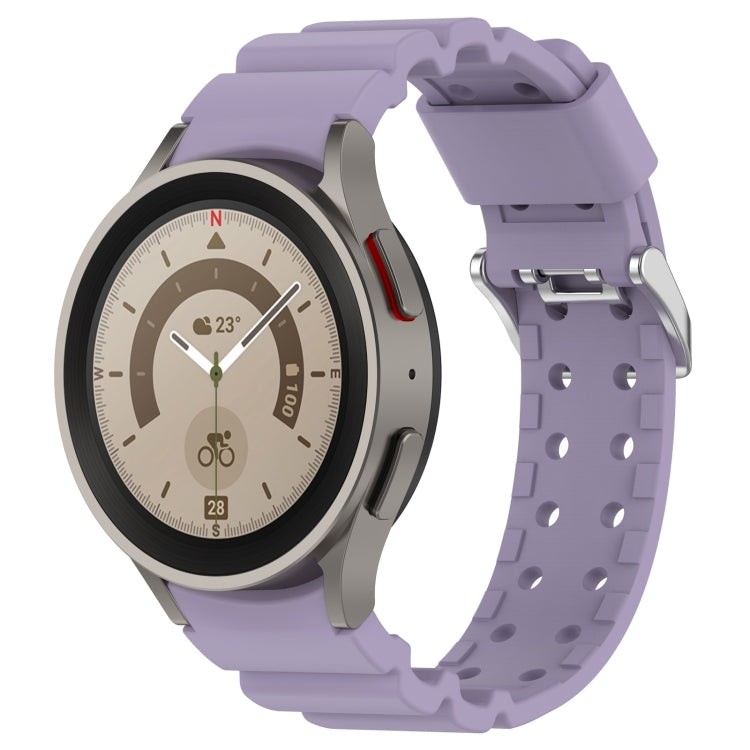 For Samsung Galaxy Watch 6 / 6 Classic Armored Solid Color Silicone Watch Band