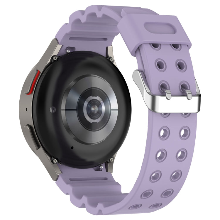For Samsung Galaxy Watch 6 / 6 Classic Armored Solid Color Silicone Watch Band