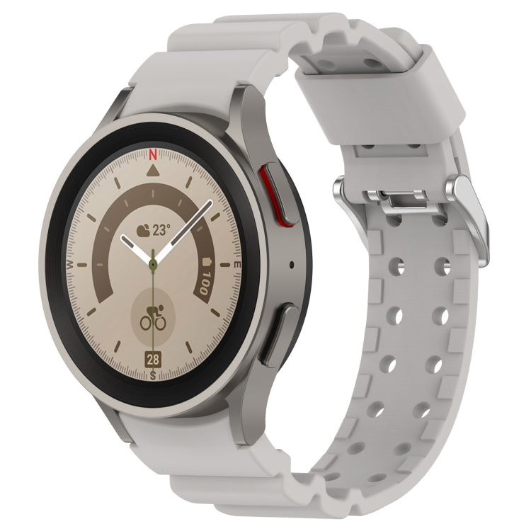 For Samsung Galaxy Watch 6 / 6 Classic Armored Solid Color Silicone Watch Band