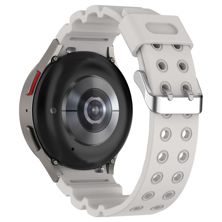 For Samsung Galaxy Watch 6 / 6 Classic Armored Solid Color Silicone Watch Band