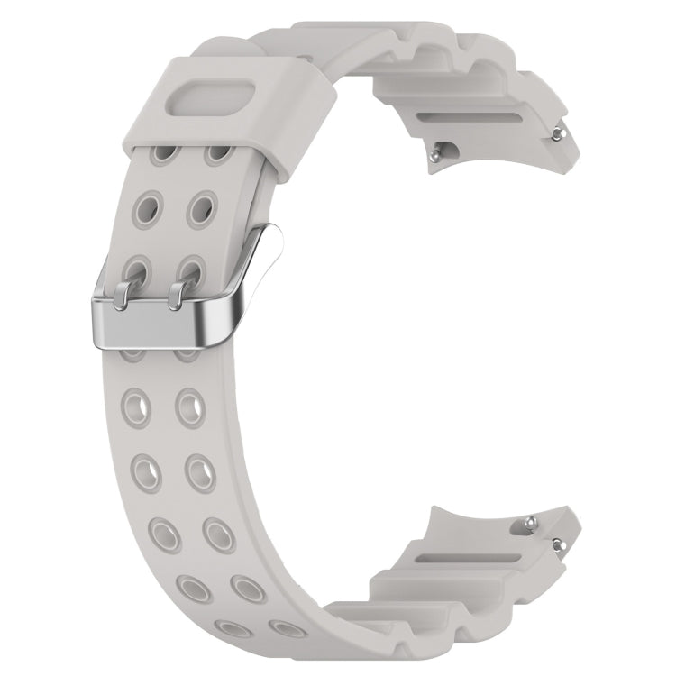 For Samsung Galaxy Watch 6 / 6 Classic Armored Solid Color Silicone Watch Band