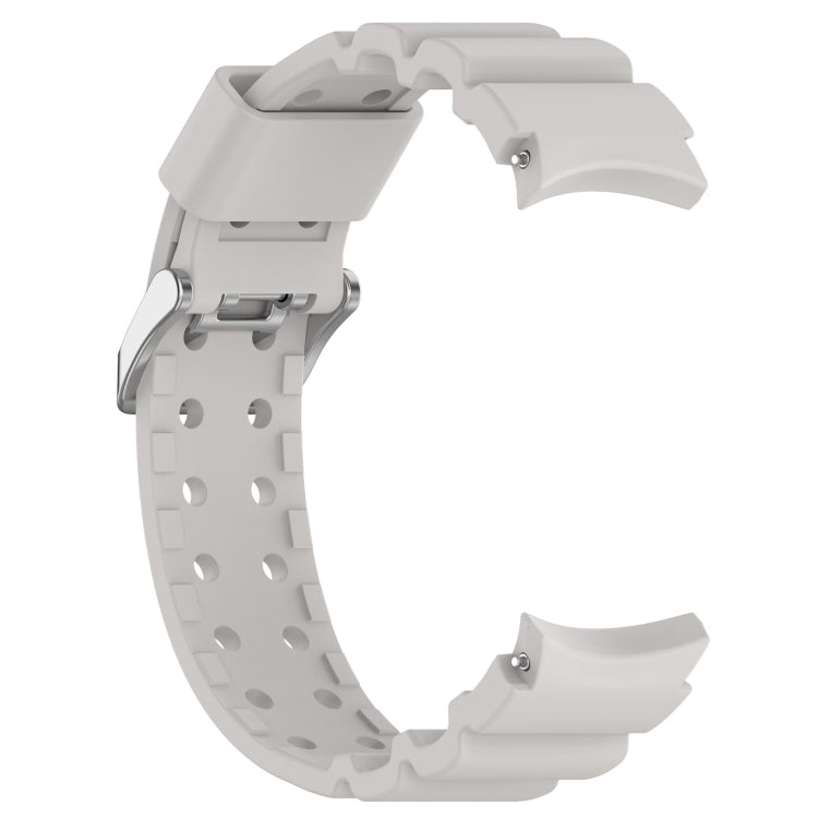 For Samsung Galaxy Watch 6 / 6 Classic Armored Solid Color Silicone Watch Band