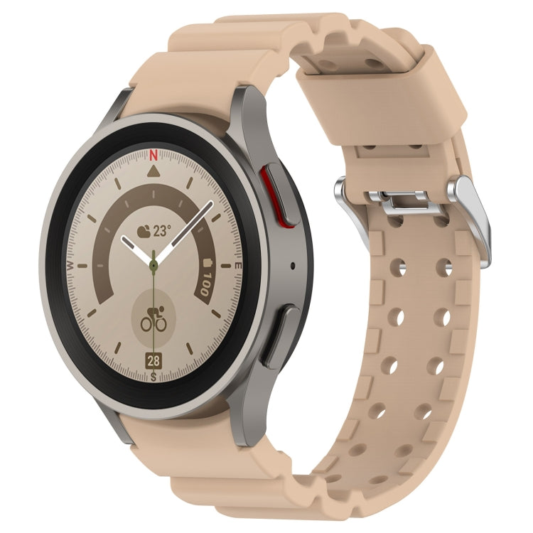 For Samsung Galaxy Watch 6 / 6 Classic Armored Solid Color Silicone Watch Band