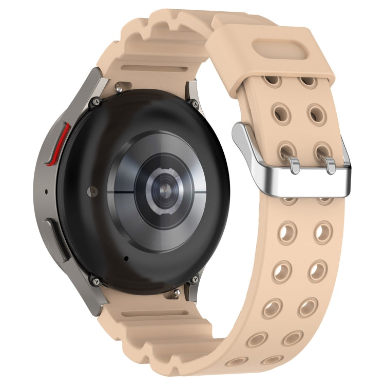 For Samsung Galaxy Watch 6 / 6 Classic Armored Solid Color Silicone Watch Band