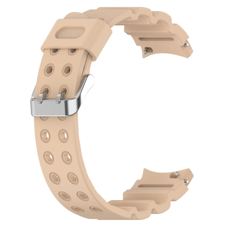 For Samsung Galaxy Watch 6 / 6 Classic Armored Solid Color Silicone Watch Band