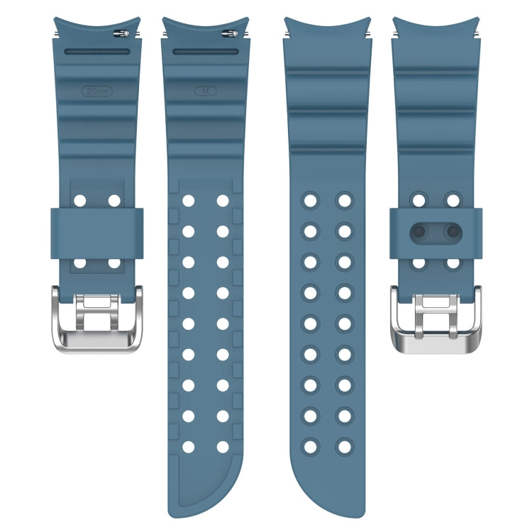 For Samsung Galaxy Watch 6 / 6 Classic Armored Solid Color Silicone Watch Band