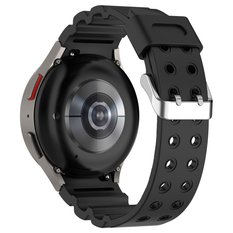 For Samsung Galaxy Watch 6 / 6 Classic Armored Solid Color Silicone Watch Band