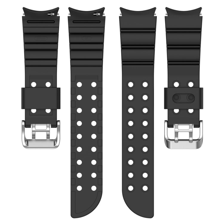 For Samsung Galaxy Watch 6 / 6 Classic Armored Solid Color Silicone Watch Band