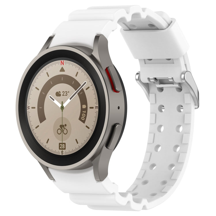 For Samsung Galaxy Watch 6 / 6 Classic Armored Solid Color Silicone Watch Band