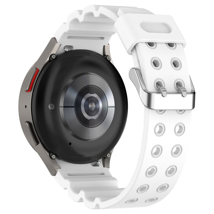 For Samsung Galaxy Watch 6 / 6 Classic Armored Solid Color Silicone Watch Band
