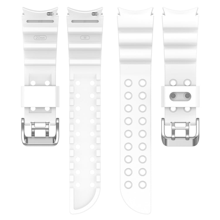 For Samsung Galaxy Watch 6 / 6 Classic Armored Solid Color Silicone Watch Band