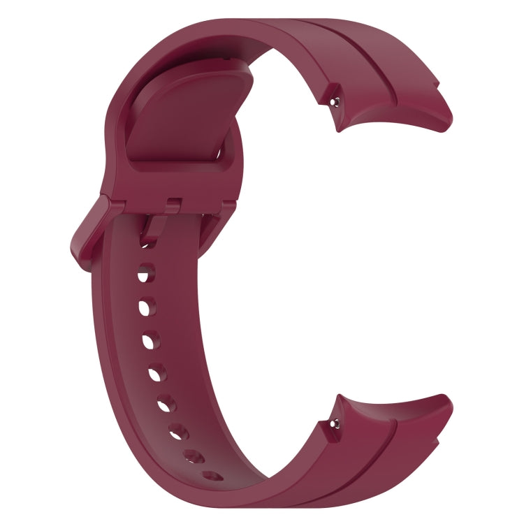 For Samsung Galaxy Watch 6 / 6 Classic Grooved Color Buckle Silicone Watch Band