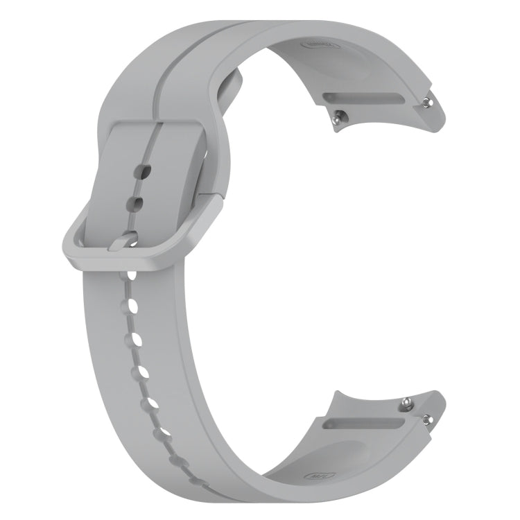 For Samsung Galaxy Watch 6 / 6 Classic Grooved Color Buckle Silicone Watch Band