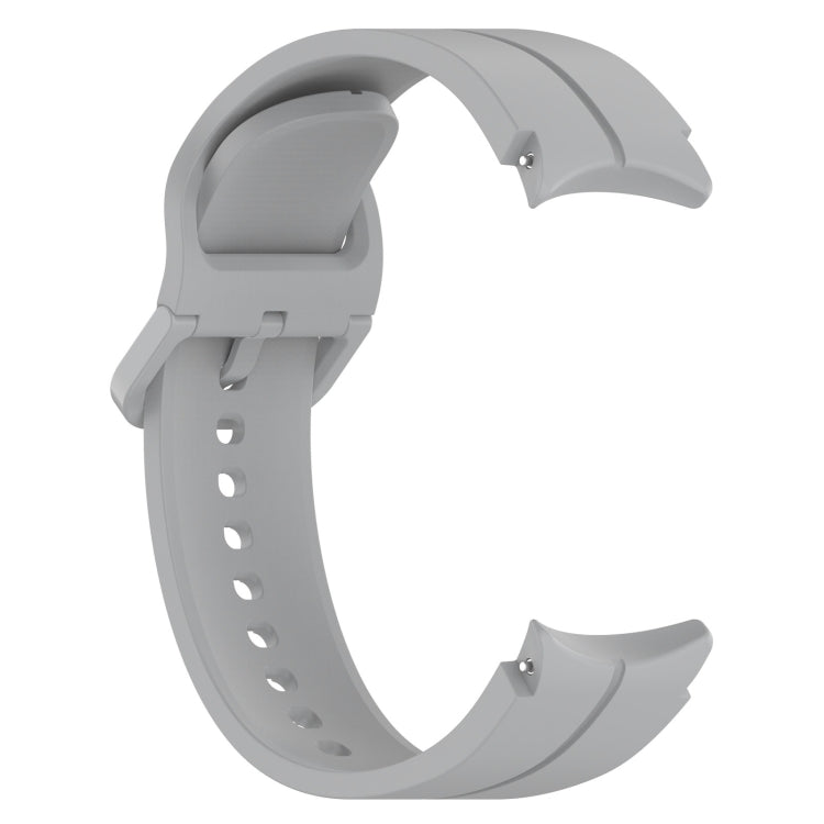 For Samsung Galaxy Watch 6 / 6 Classic Grooved Color Buckle Silicone Watch Band