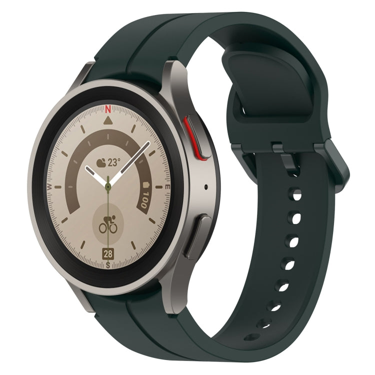 For Samsung Galaxy Watch 6 / 6 Classic Grooved Color Buckle Silicone Watch Band