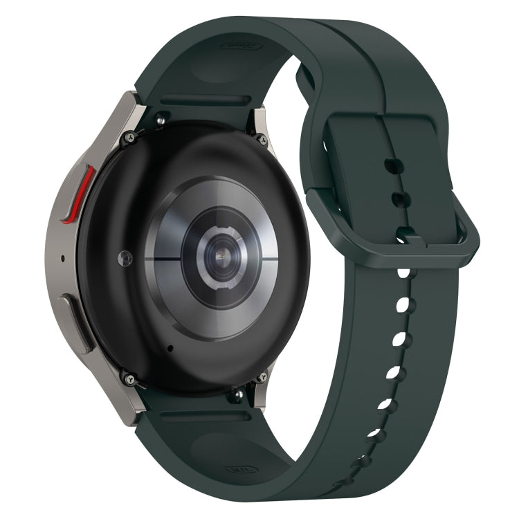 For Samsung Galaxy Watch 6 / 6 Classic Grooved Color Buckle Silicone Watch Band