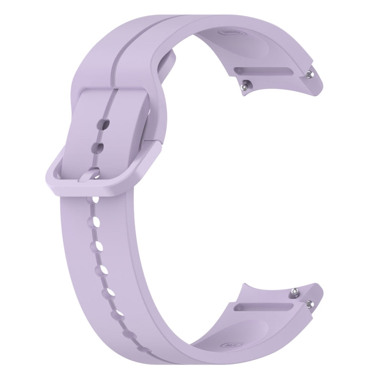 For Samsung Galaxy Watch 6 / 6 Classic Grooved Color Buckle Silicone Watch Band