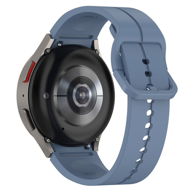 For Samsung Galaxy Watch 6 / 6 Classic Grooved Color Buckle Silicone Watch Band