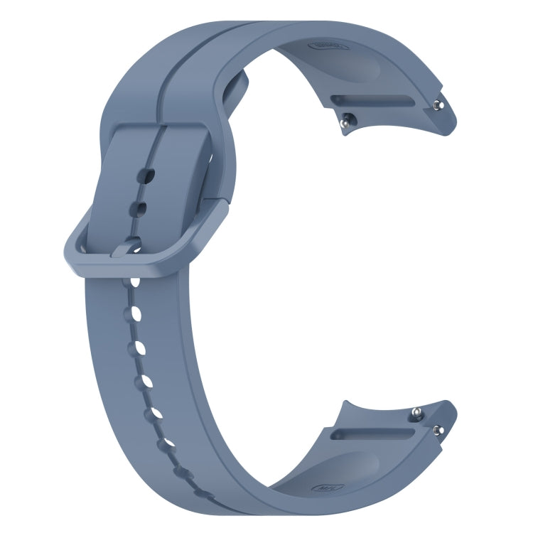 For Samsung Galaxy Watch 6 / 6 Classic Grooved Color Buckle Silicone Watch Band