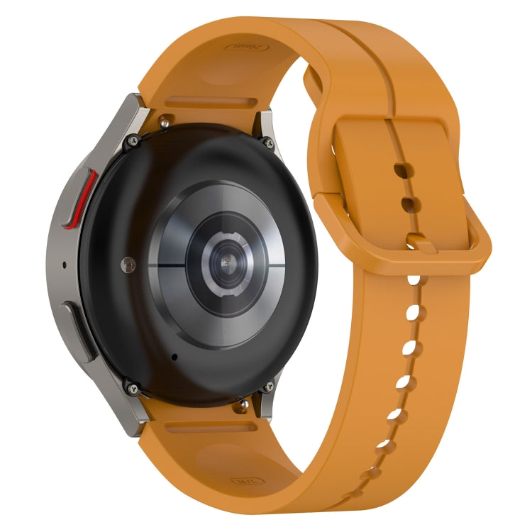 For Samsung Galaxy Watch 6 / 6 Classic Grooved Color Buckle Silicone Watch Band
