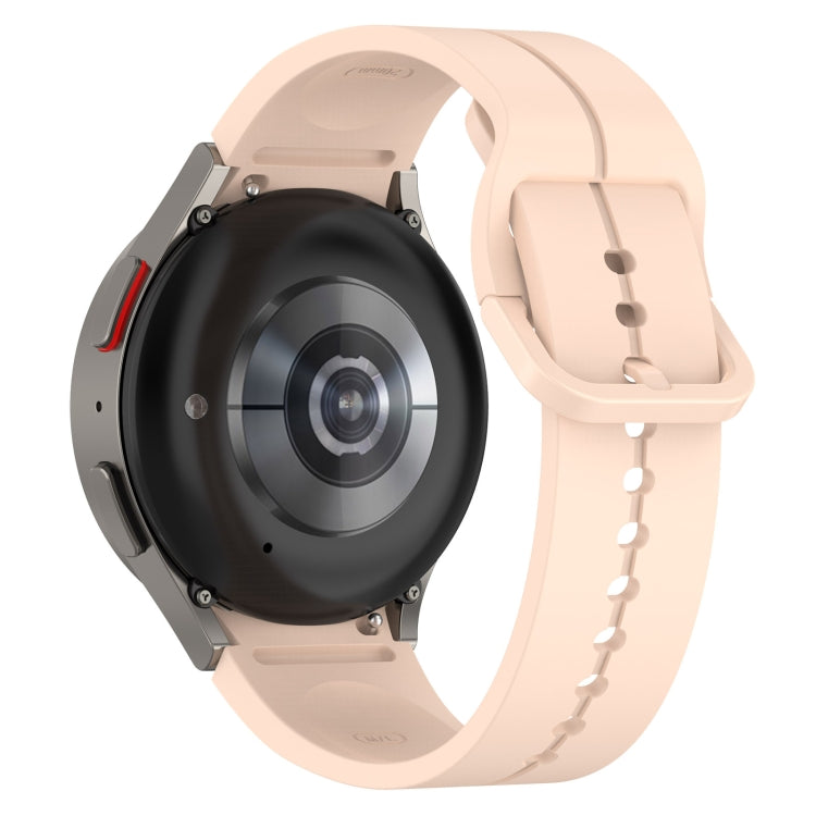 For Samsung Galaxy Watch 6 / 6 Classic Grooved Color Buckle Silicone Watch Band