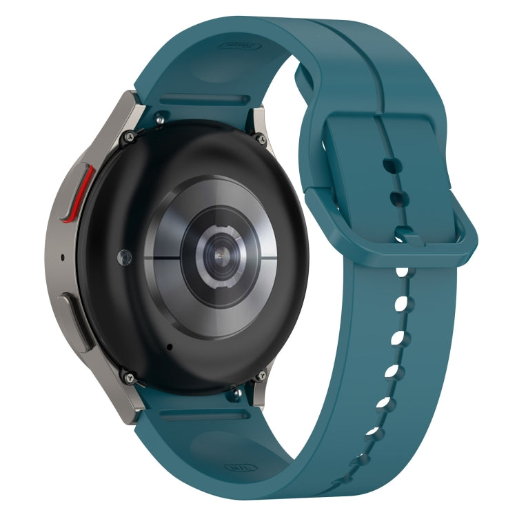 For Samsung Galaxy Watch 6 / 6 Classic Grooved Color Buckle Silicone Watch Band