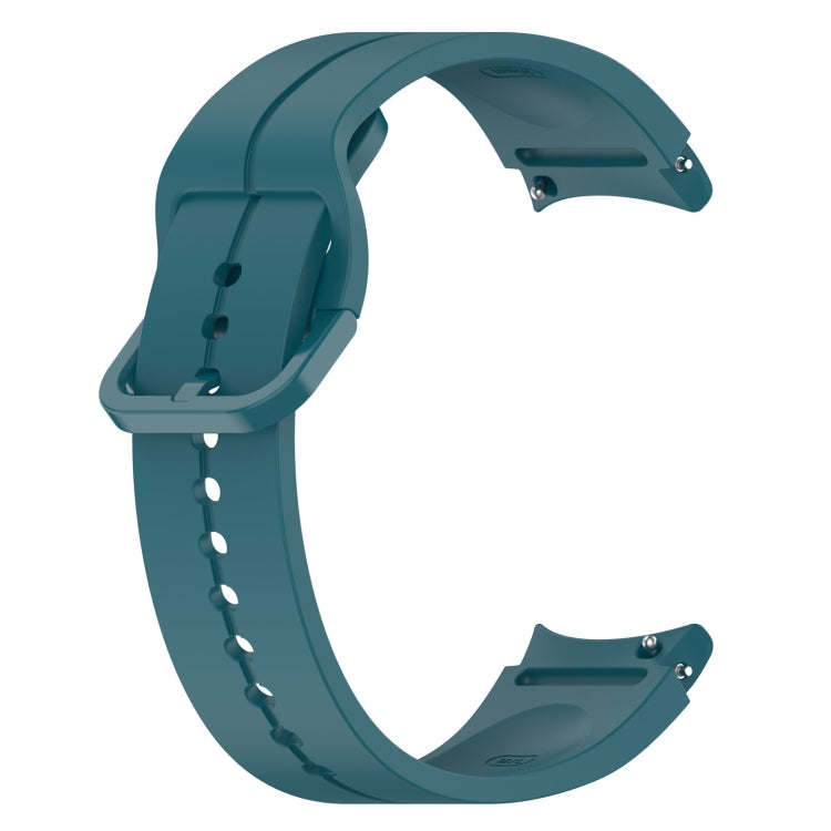 For Samsung Galaxy Watch 6 / 6 Classic Grooved Color Buckle Silicone Watch Band
