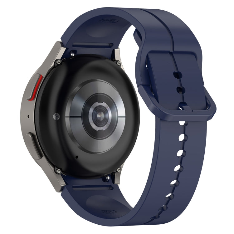 For Samsung Galaxy Watch 6 / 6 Classic Grooved Color Buckle Silicone Watch Band