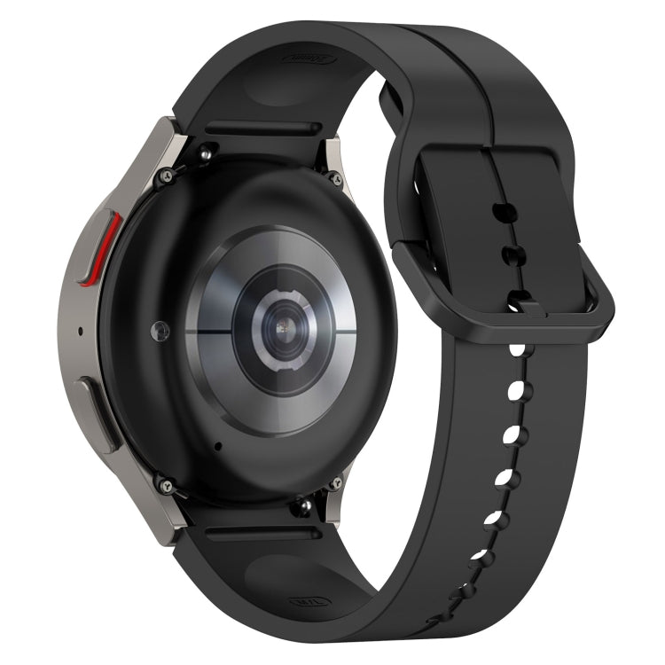 For Samsung Galaxy Watch 6 / 6 Classic Grooved Color Buckle Silicone Watch Band