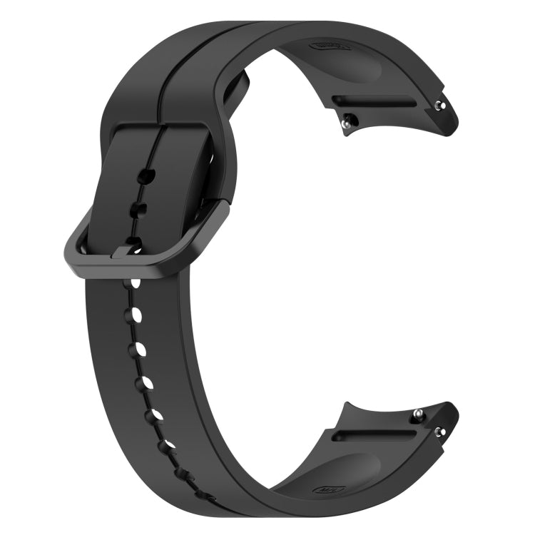 For Samsung Galaxy Watch 6 / 6 Classic Grooved Color Buckle Silicone Watch Band