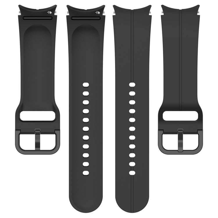 For Samsung Galaxy Watch 6 / 6 Classic Grooved Color Buckle Silicone Watch Band